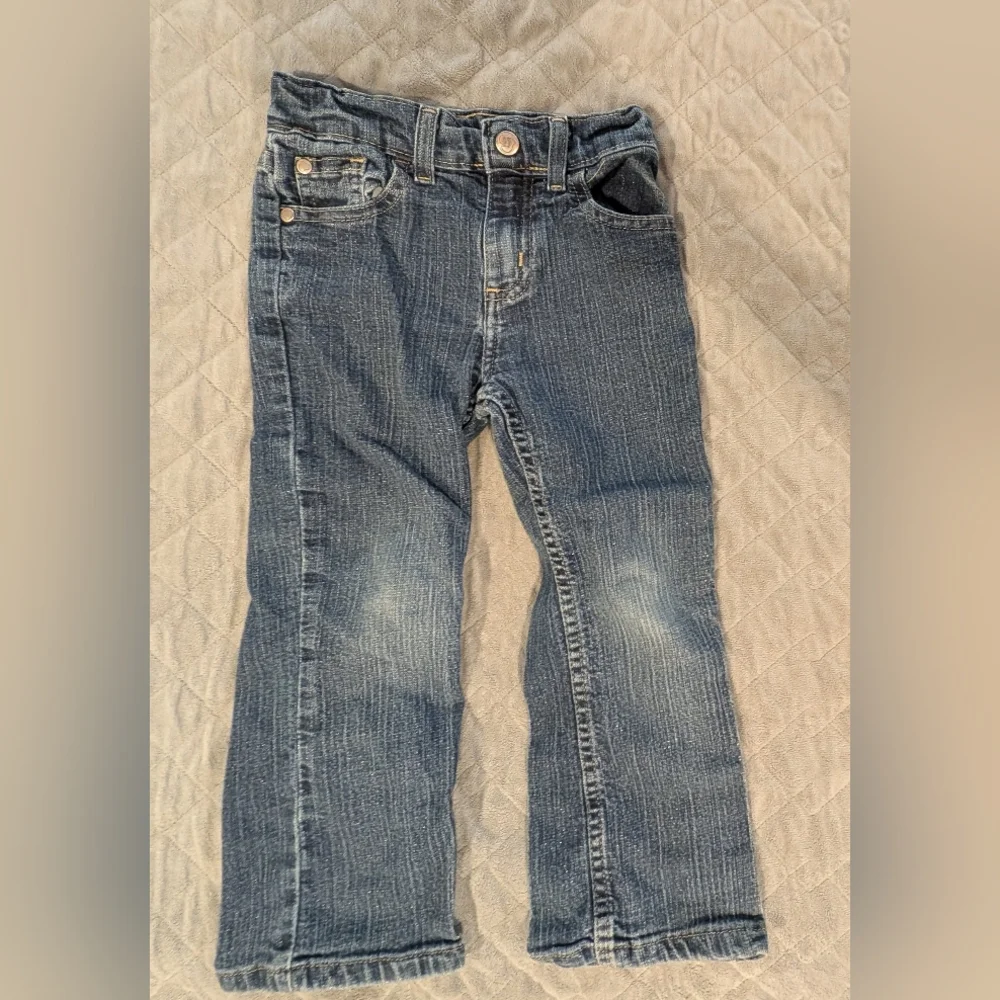 4T Striped Hoodie and Denim Jeans Set
